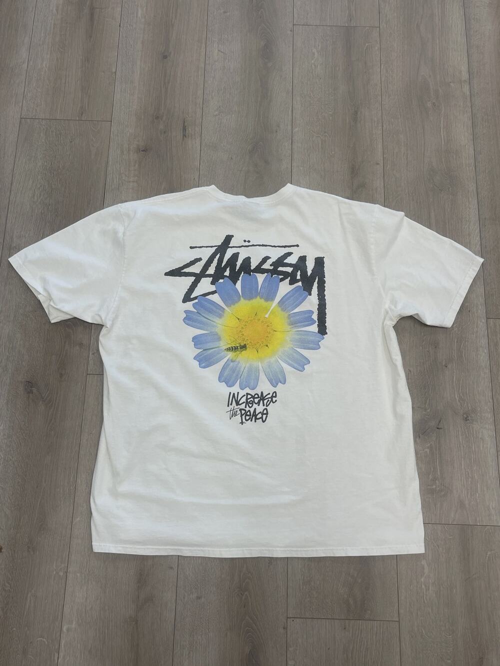 Stussy ITP Flower Tee T Shirt White size XL SF